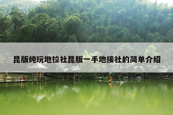 昆版纯玩地拉社昆版一手地接社的简单介绍