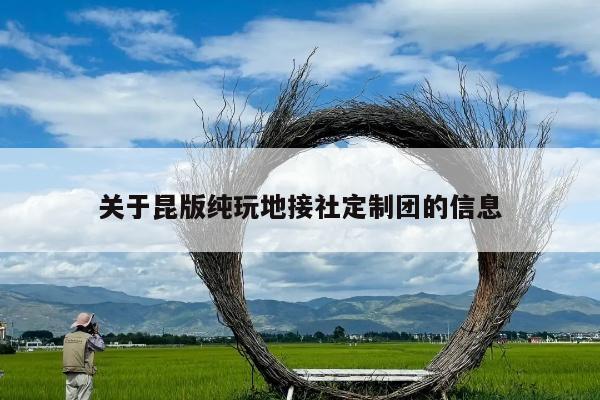 关于昆版纯玩地接社定制团的信息