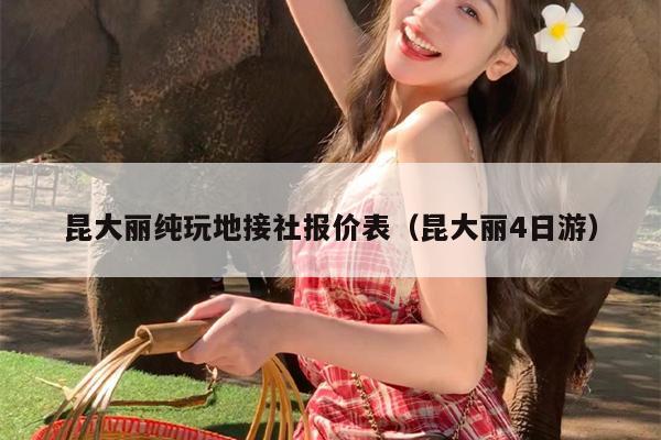 昆大丽纯玩地接社报价表（昆大丽4日游）