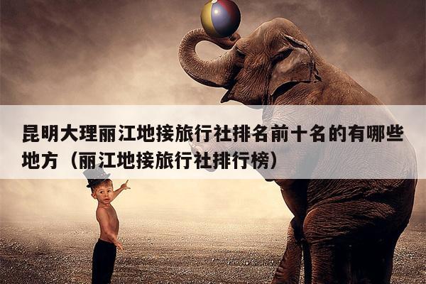 昆明大理丽江地接旅行社排名前十名的有哪些地方（丽江地接旅行社排行榜）