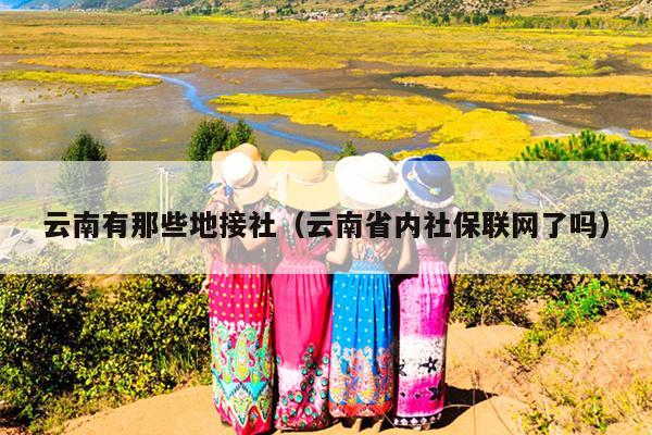 云南有那些地接社(云南省内社保联网了吗)