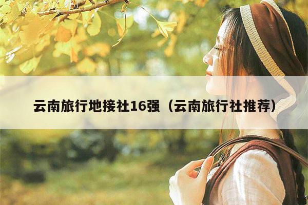 云南旅行地接社16强（云南旅行社推荐）