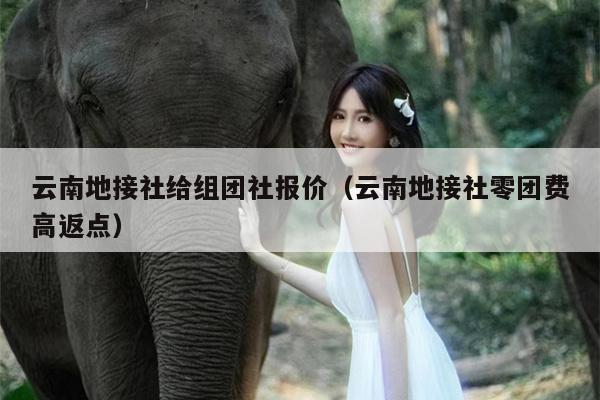 云南地接社给组团社报价（云南地接社零团费高返点）