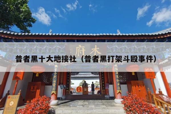 普者黑十大地接社（普者黑打架斗殴事件）