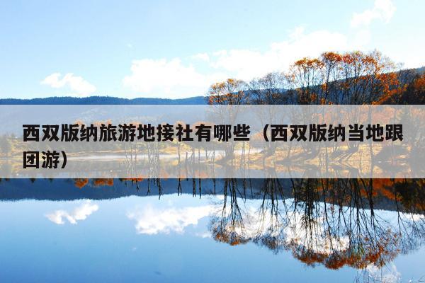 西双版纳旅游地接社有哪些（西双版纳当地跟团游）