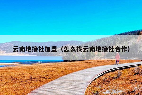 云南地接社加盟（怎么找云南地接社合作）