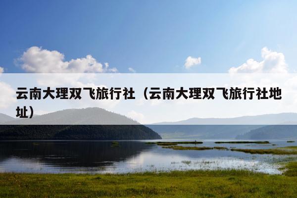 云南大理双飞旅行社（云南大理双飞旅行社地址）
