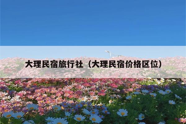 大理民宿旅行社（大理民宿价格区位）