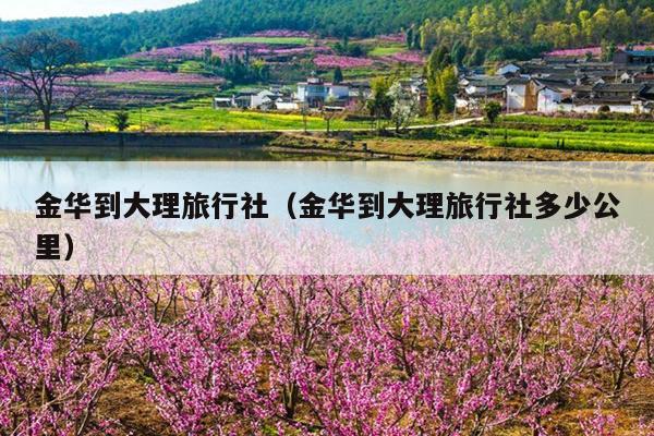 金华到大理旅行社（金华到大理旅行社多少公里）