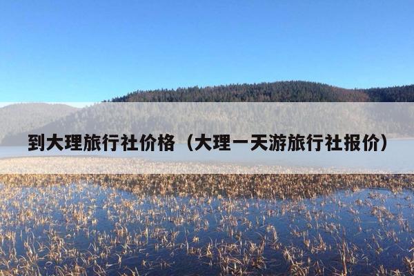 到大理旅行社价格（大理一天游旅行社报价）